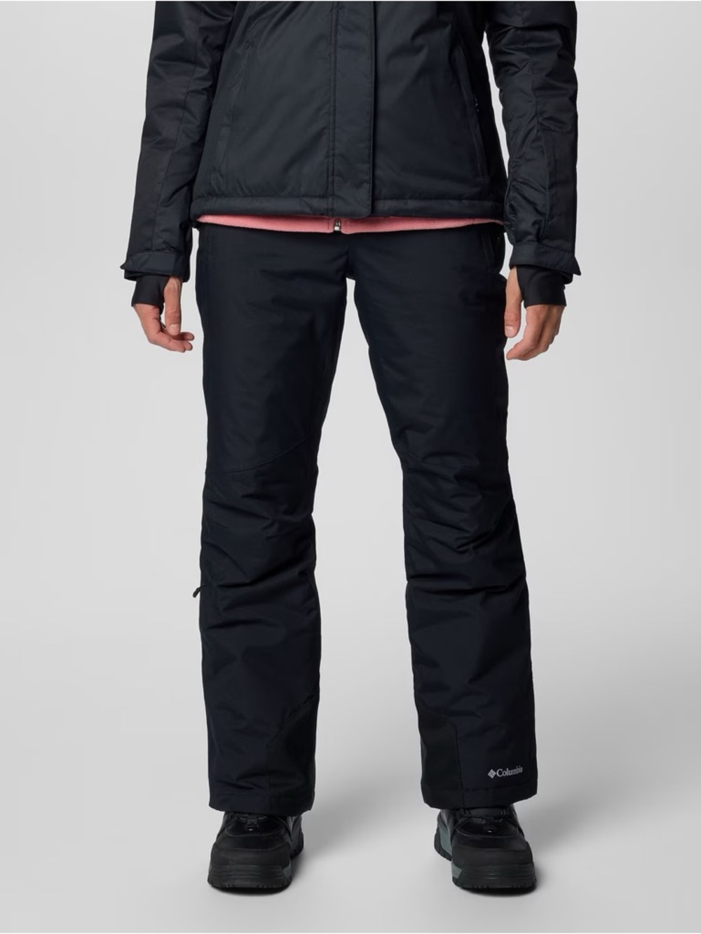 Columbia Bugaboo II Women's Omni-Heat Ski & Snow Pants in Black Size Large Short